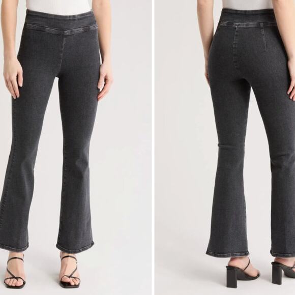 Frame Denim Denim - Frame Jetset Flare Jeans Sheen Noir Black High Rise Size 1